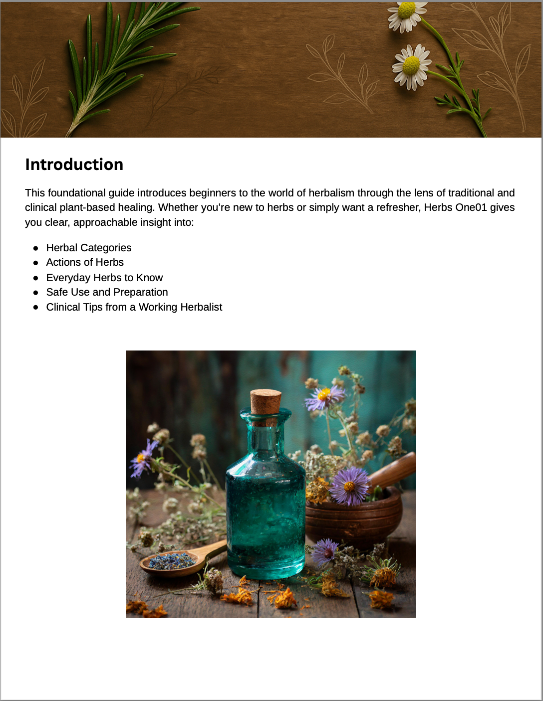 Herbal Knowledge 101 (E-BOOK)
